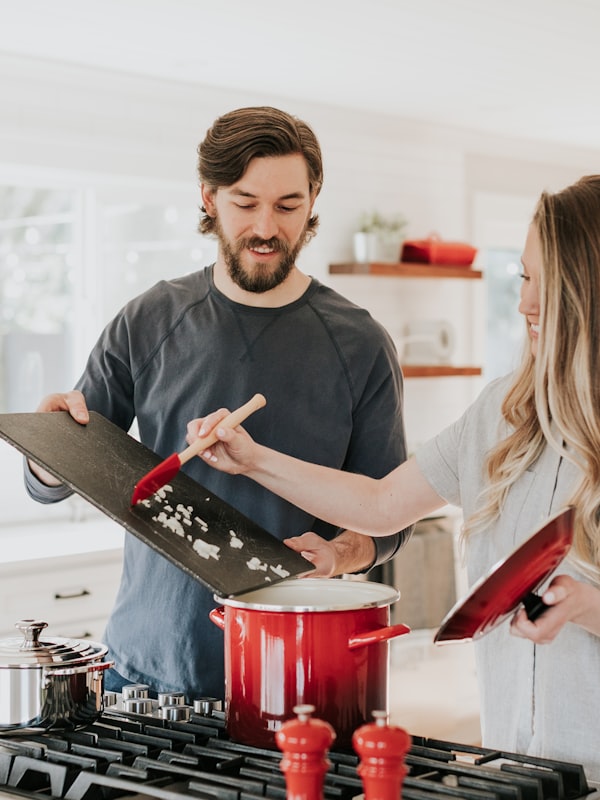 Modern kitchen renovation with marble counters